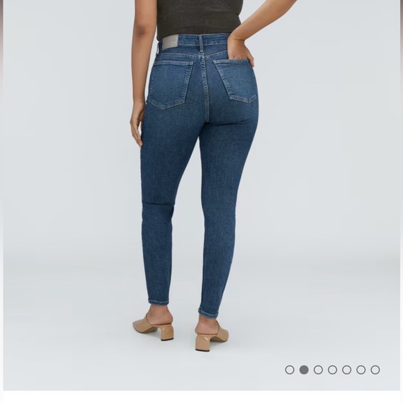 ⭐️ 2/$100⭐️Everlane the curvy high rise skinny jeans Size 33 (Fits 14-16) - Picture 2 of 8